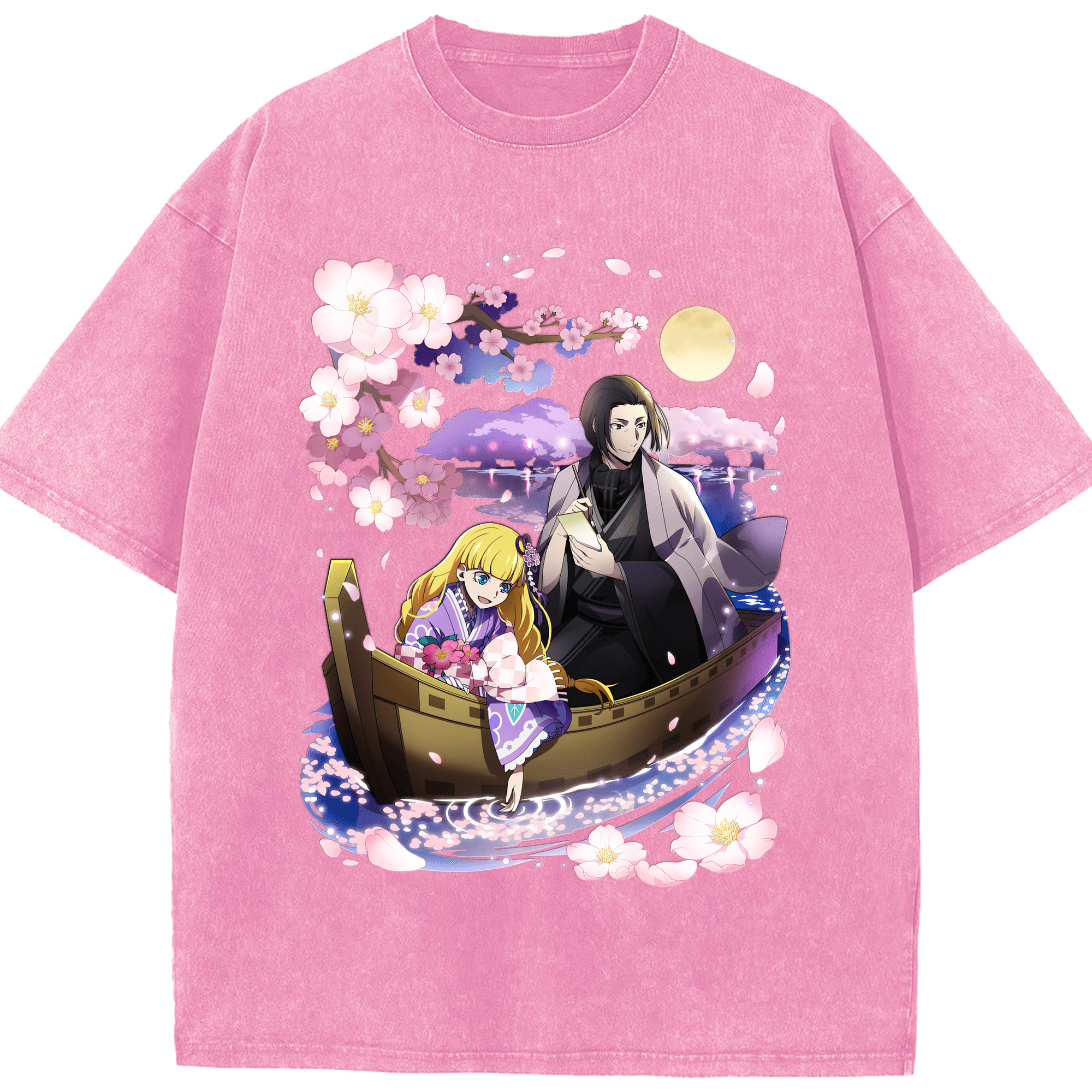 （画像用） 文豪ストレイドッグス Bungo Stray Dogs 綿100% ヴィンテージ風 半袖Tシャツ（フロントプリント）